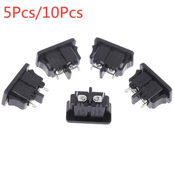 

5Pcs/10Pcs AC250V 2.5A 5pcs 2Pin IEC 320 C8 Screw Mount Inlet Plug Female Socket