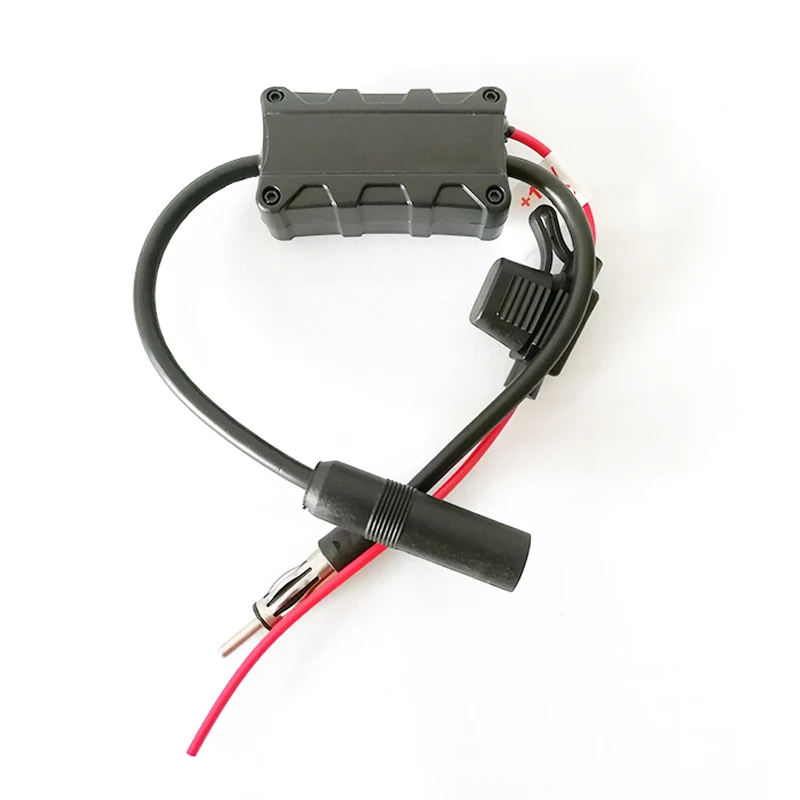 Universal 12v Car Fm Radio Stereo Antenna Signal Amplifier Booster