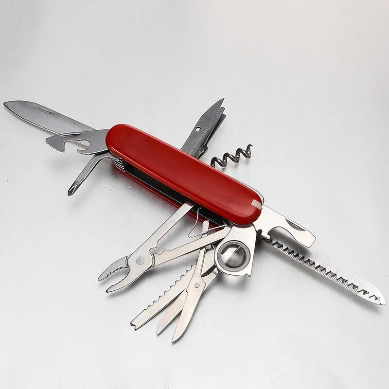 

Multi-Function Knife high Quality Stainless Steel Multi-Function Knife Outdoor Adventure Convenient Camping Swiss Army Knife