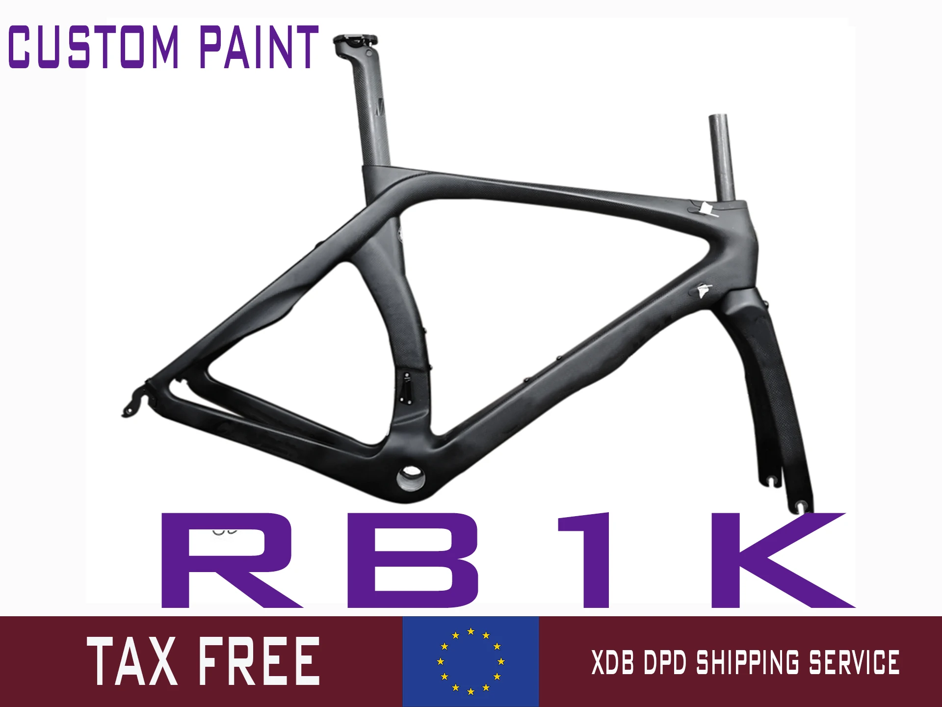 T1000 Disc Bike Carbon Frame 3K Bicycle Carbon Frame Full Size Aero Carbon Frame 