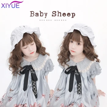 

XIYUE Synthetic Wig Lolita Short Bob Wig With Bangs Cosplay Water Wave Synthetic Hair Wigs For Women American Style