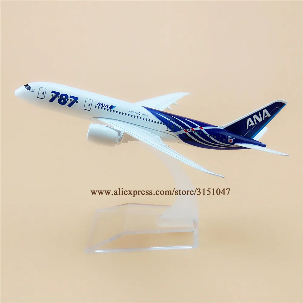 16 см Air Japan ANA B787 Boeing 787 Airways Airlines металлический сплав модель самолета литье под