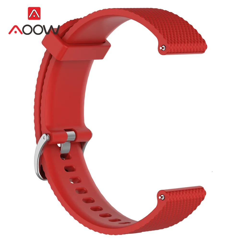 20 мм силиконовый ремешок для часов Garmin Forerunner 245 м/vivoactive 3/vivomove HR samsung Galaxy Active 42 мм браслет ремешок