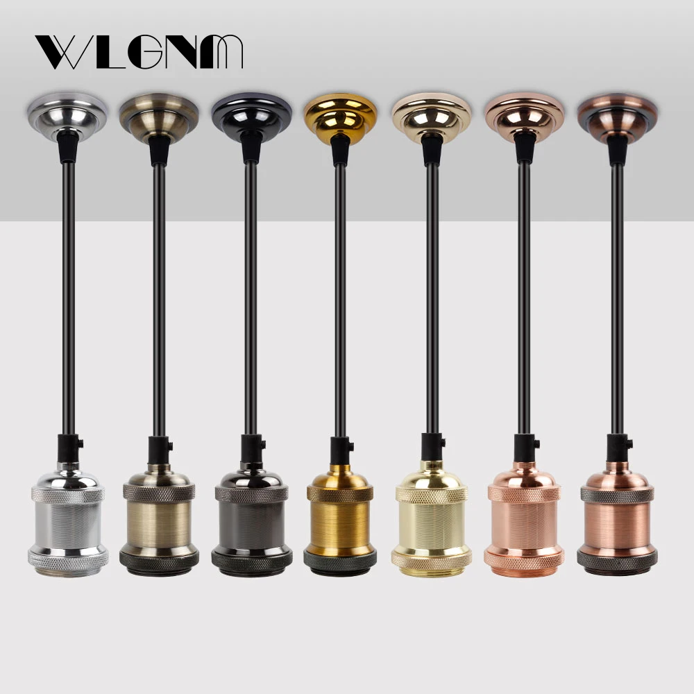 

Vintage Pendant Lights in E27 Lamp Base,simple pendant lamp holder socket,110V 220V Hanging Lights,bedroom Living room lighting