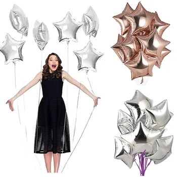 

25 Piecesstar Party Balloons Foil Star Shape Creative Helium Balloon 18 Inch Kids Toy Figures Halloween Wedding Rave Air Globos
