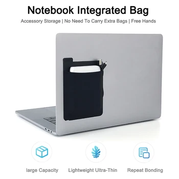 

Adhesive Laptop Back Storage Bag Intergrated Bag Digital Supplies Organizer Storage Mouse Tablet Digital Hard Drive Organizer