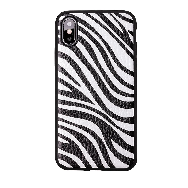 Воловья кожа чехол для телефона для iPhone 6 7 8 11 Pro X Xr Xs Max чехол зебра узор для iPhone 6 6s 7p 8p чехол