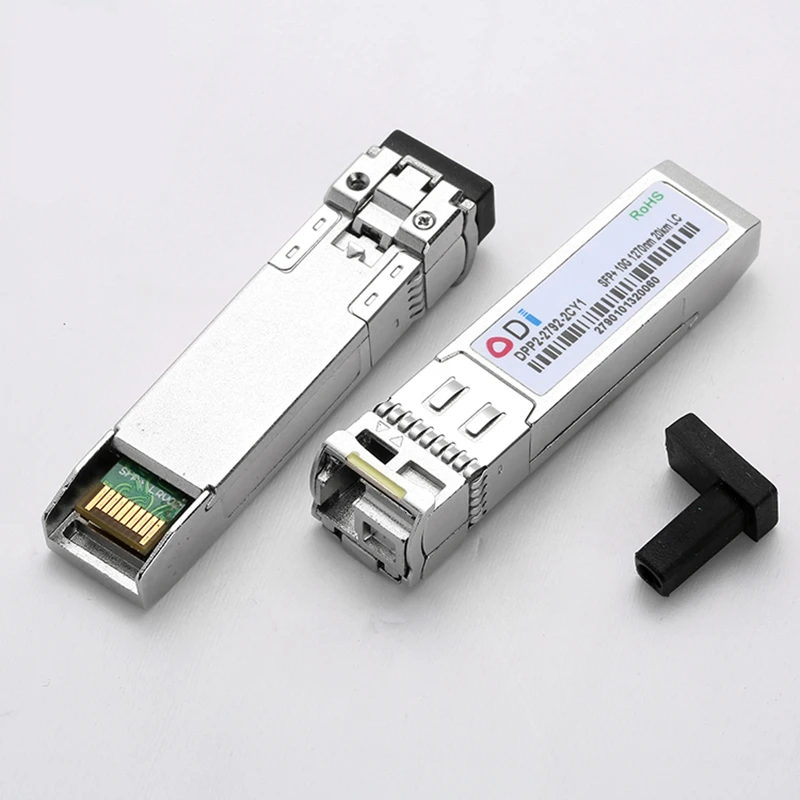 Приёмопередатчик типа SFP 10G LC 20/40/60 км 1270nm/1330nm одиночное волокно SFP оптический модульный SFP приемопередатчик промышленного класса от-40 до 85 по Цельсию для переключатель