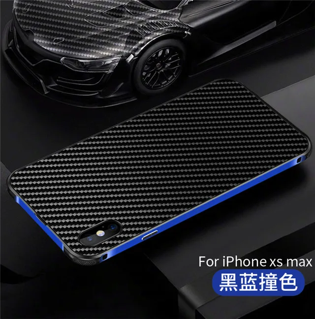 Чехол для Apple IPhone XR, алюминиевая металлическая рамка+ жесткий чехол из углеродного волокна для Apple IPhone XR, ударопрочный чехол для телефона