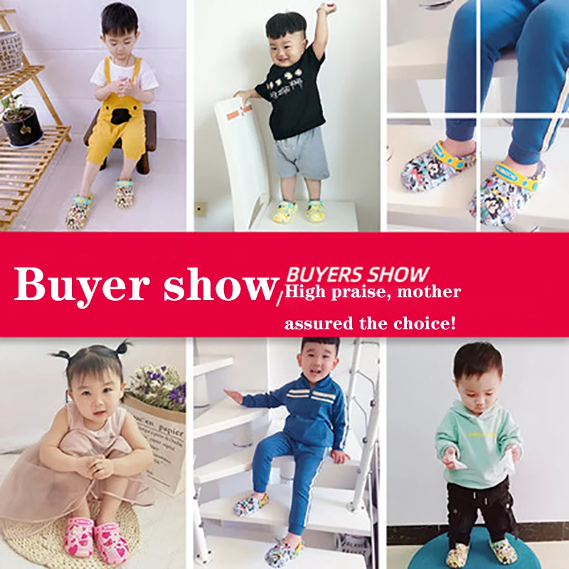 2020 Children's hole shoes,Garden shoes Indoor antiskid soft soles for boys and girls in summer,1-3-year-old children's sandals