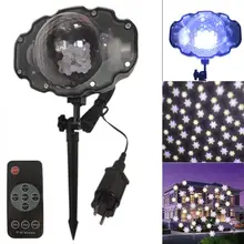 Мини Снежный светильник светодиодный проектор светильник сценический Точечный светильник лазерный светильник дистанционное управление для праздника дома Вечерние