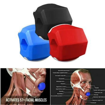 

Silicone Jaw Exerciser Face Neck Exercising Ball Define Your Jawline Anti-wrinkle Face Facial Toner Cheek Contour Shaper Trainer