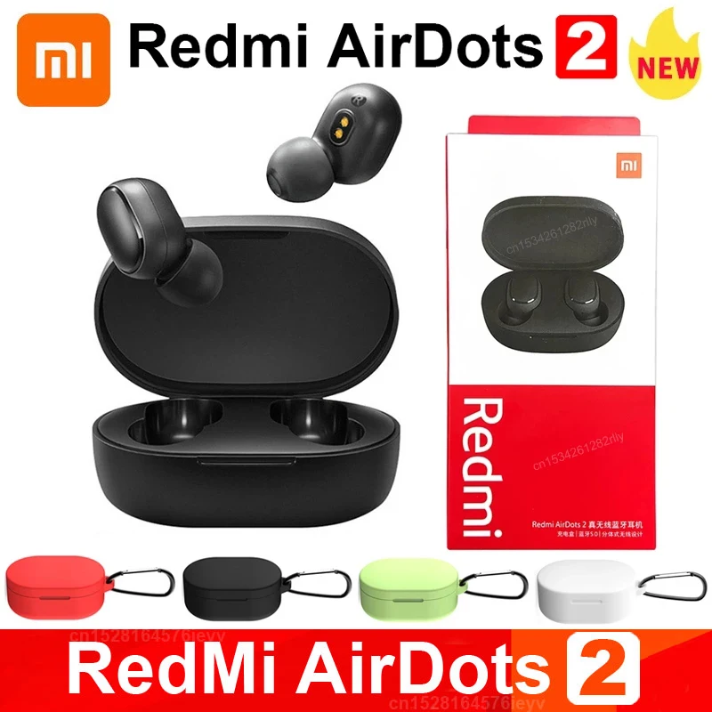 Оригинальный Xiaomi Redmi Airdots 2 Наушники вкладыши TWS True Wireless Bluetooth наушники стерео Бас 5