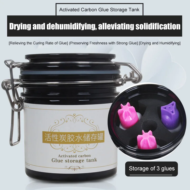 Activated Sealed Storage Tank Jar Container with Seal Buckle for Eyelash Extension Glue SSwell | Красота и здоровье