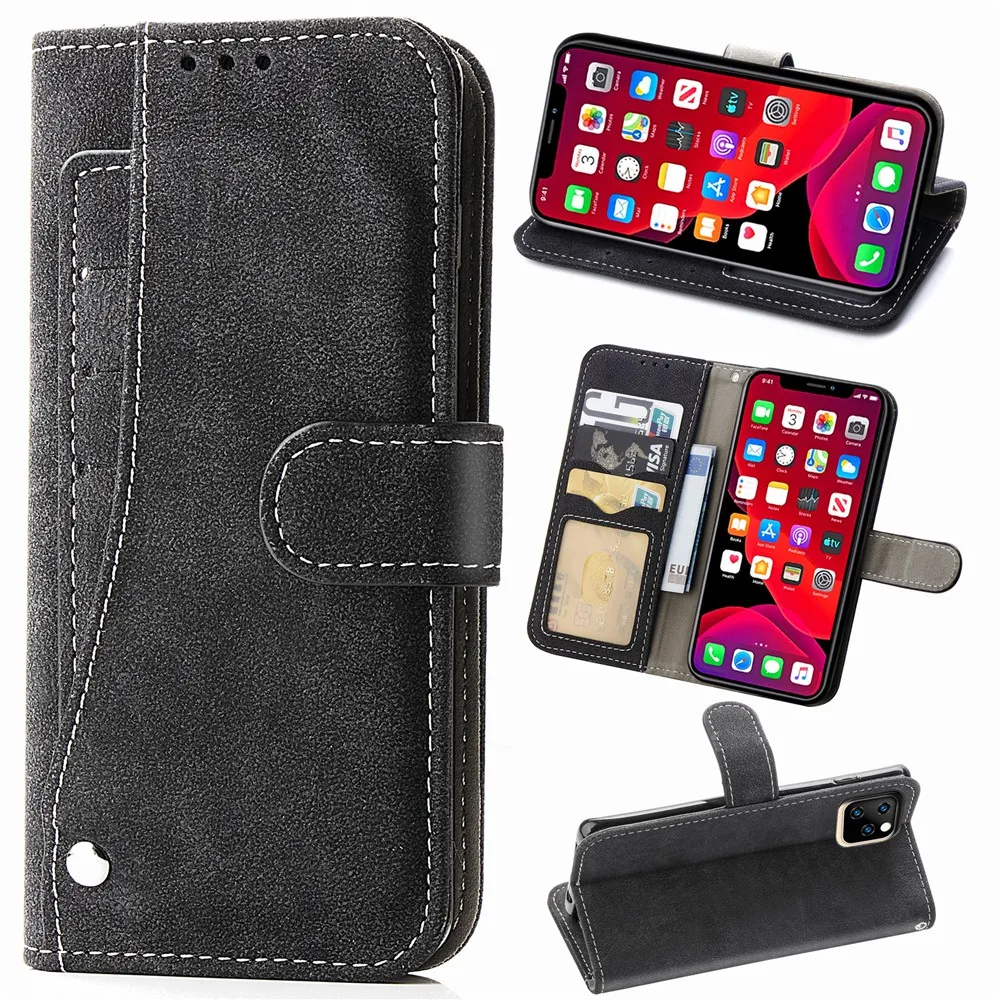

Luxury Wallet Leather Flip I Phone Case For Apple iPhone 11 Pro Max 2019 XR X XS 11pro 6 6s 7 8 Plus iPhone11 Card Pocket Coque