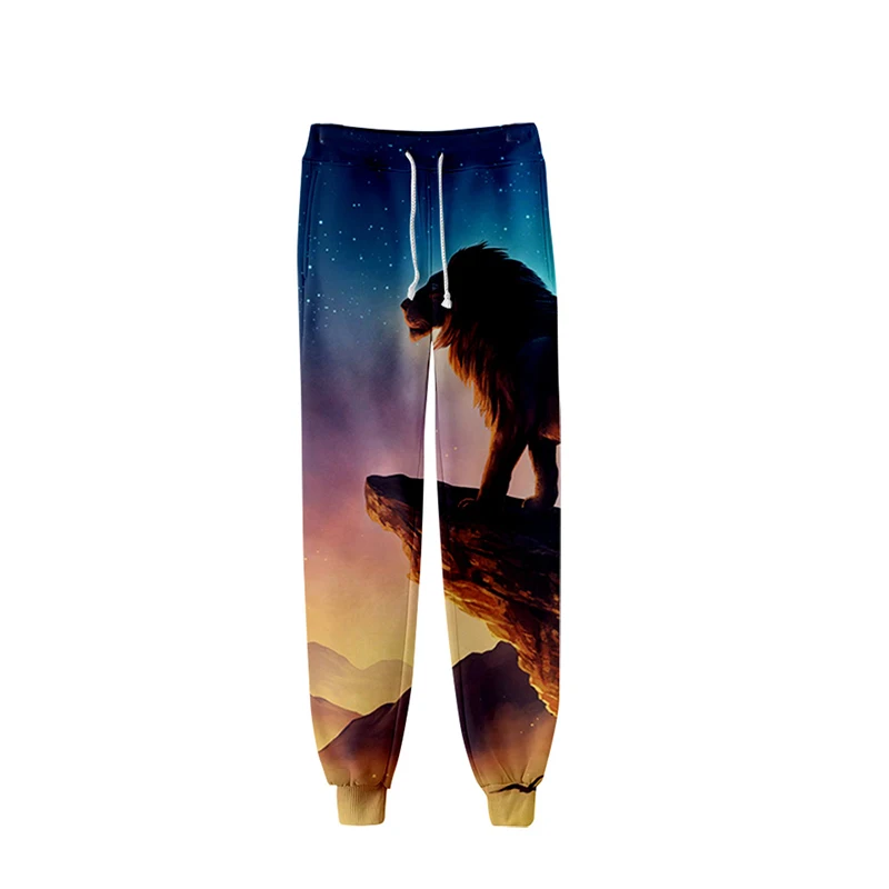 New King Lion Cartoon 3d Joggers Harem Pant Fashion Hip Hop Men Women Long Loose Trousers Sports 3D Fitness Pants Sweatpants 4XL