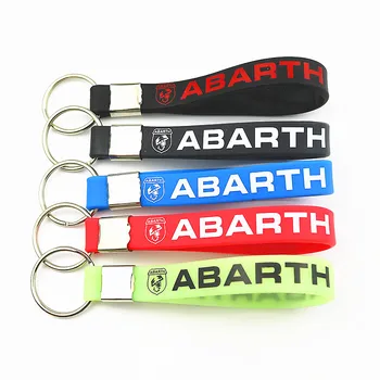 

Luminous Silicone Emblem Badge Car Stickers Car Key Ring For Fiat Punto Abarth 500 124 Stilo Ducato Palio Car Styling