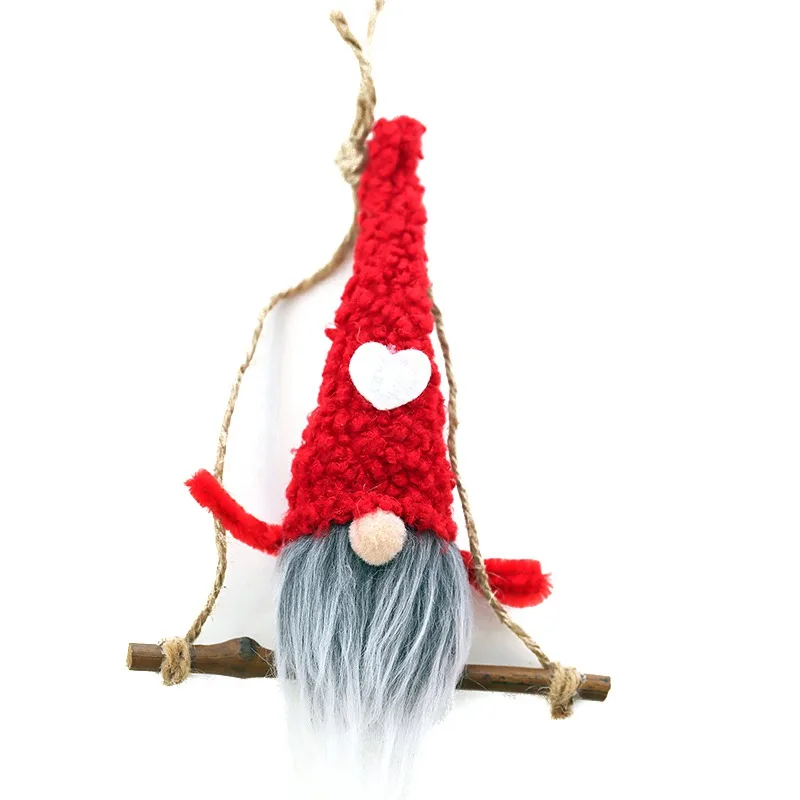 Год Noel Ангел Рождества для девочек и мальчиков лыжные плюшевые куклы для рождественой елки кулон вечерние рождественские украшения для дома