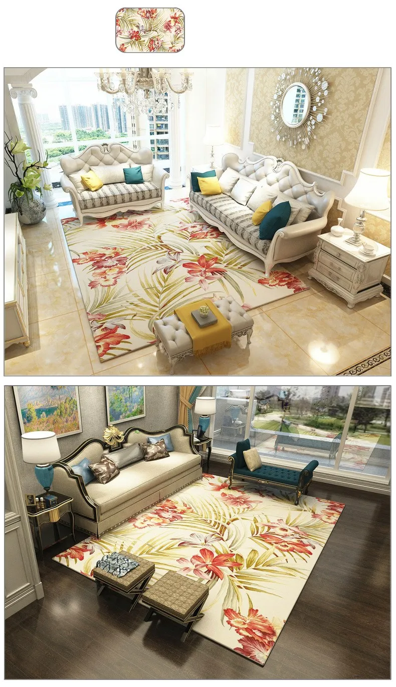 4 large size living room rug (2)
