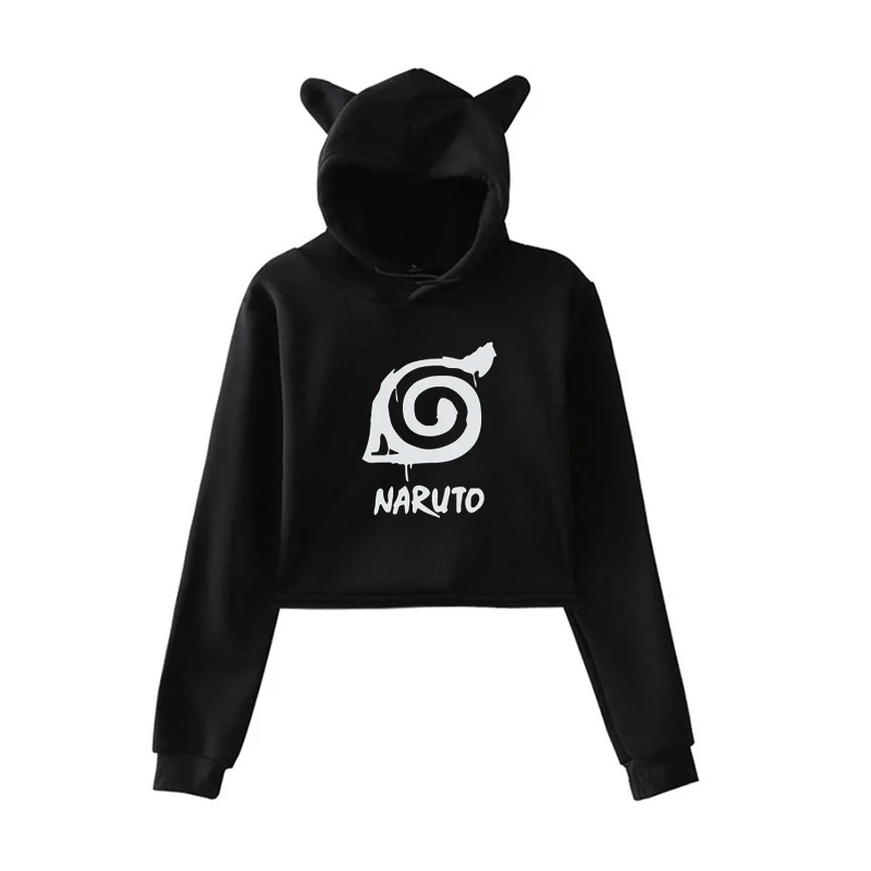 kpop clothes 25 Sudadera Mujer героя аниме «Наруто дизайн световой Для женщин толстовки кошачьими ушками Толстовка KPOP одежда в стиле Харадзюку для девочек кавайное худи с капюшоном Femme - Цвет: kpop clothes 25