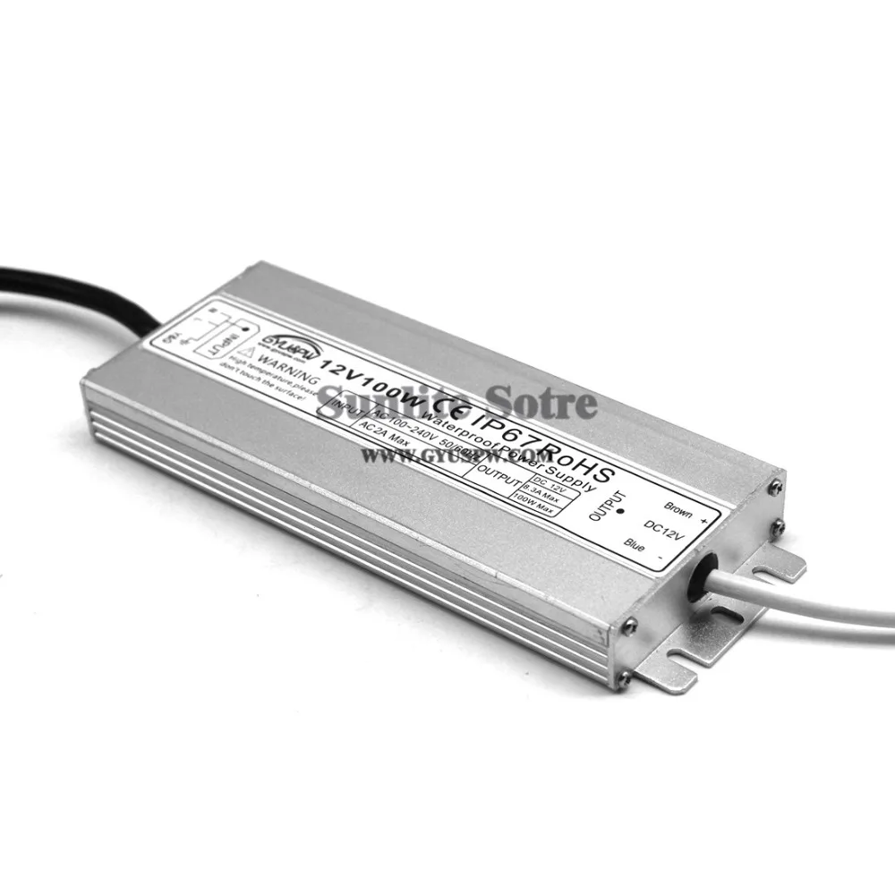 72W 6A 12V DC источник питания IP67 водонепроницаемые Трансформеры 100-240v AC DC12V внешний адаптер питания для светодиодной ленты светильник CCTV монитор