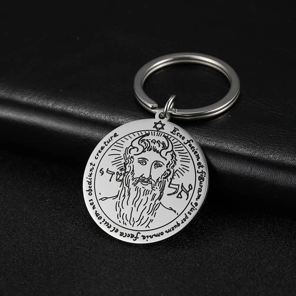 My shape Key of Solomon 316L, нержавеющая сталь, первая секунда, пятая Пентакль солнца, Юпитер, Марс, мудрый амулет, брелок, подарок
