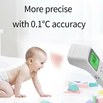 

166x39mm Baby Adult Forehead Body Thermometer Digital IR Infrared Termometer Non-Contact NO Touch Measurement Medical Healthy