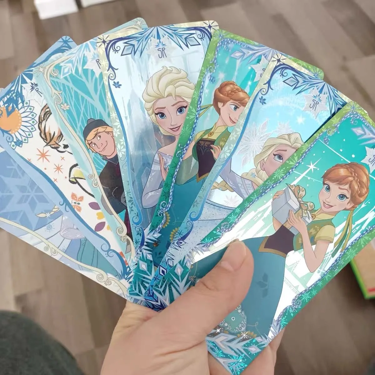 6pcs/set Disney girls FROZEN princess Collection cards set snow White Beauty collect kids Christmas present