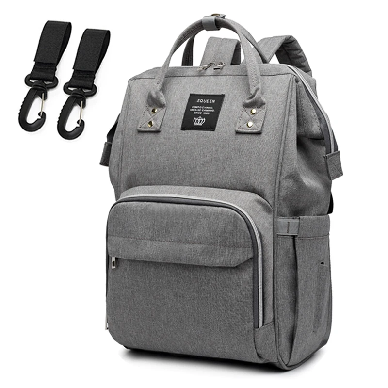 M28-Gray Сумка для мамы, usb-сумка для подгузников, для ухода за ребенком, большой емкости, рюкзак для мам, для беременных, водонепроницаемая сумка для беременных - Цвет: M28-Gray