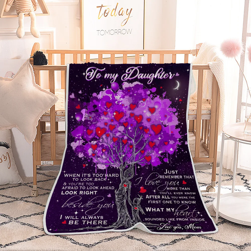 

Single Layer Plush Blanket Office Nap Casual Blanket Spring And Summer Airable Cover Tree Mtd0007