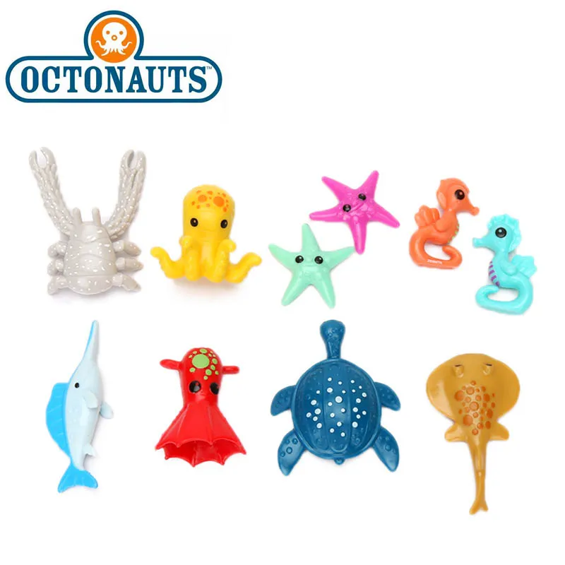 4-8.5cm Octonauts Toys figure Accessories Seahorse Starfish Sailfish Leatherback Sea Turtile Action Figure model doll | Игрушки и хобби