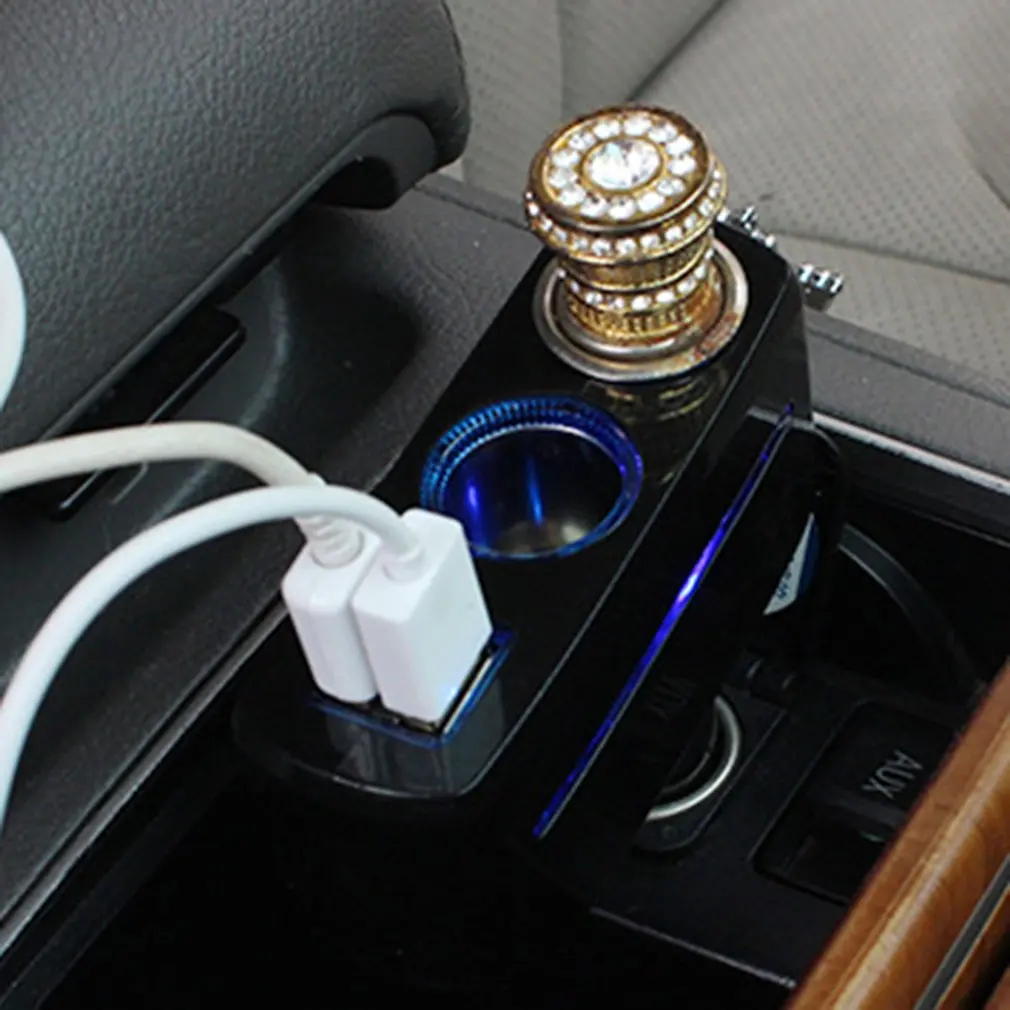 Универсальный 2 способа автомобильный Автомобильный прикуриватель двойной USB зарядное устройство адаптер питания от сети 2.1A/1.0A 80 Вт сплиттер зарядное устройство 12 В