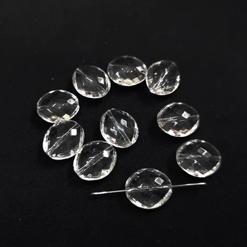 

Wholesale 16mm*14mm*7mm 500pcs/lot Clear Acrylic/Irregular/ Faceted Flat Beads/Jewelry Accessories/ Finding DIY Jewelry Beads