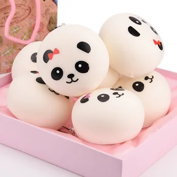 

Cute Squishy Venting Ball Joke Toy Squishi Kawaii Simulation Antistress PU Cartoon Panda Squeeze Toys for xmas birthday gifts