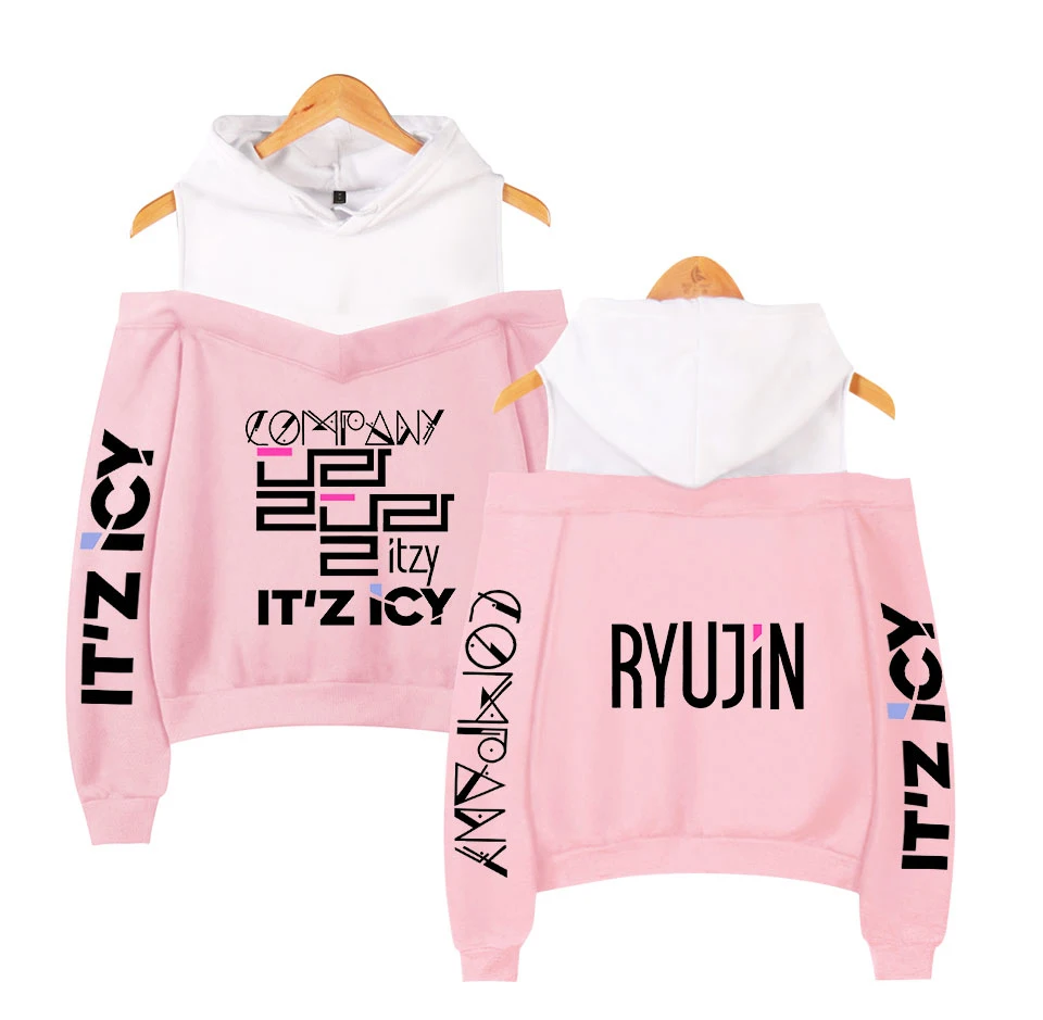 Женское худи для женщин Harajuku Толстовка KPOP ITZY YEJi Одежда для девочек Пуловер розовый худи Осенняя теплая уличная одежда