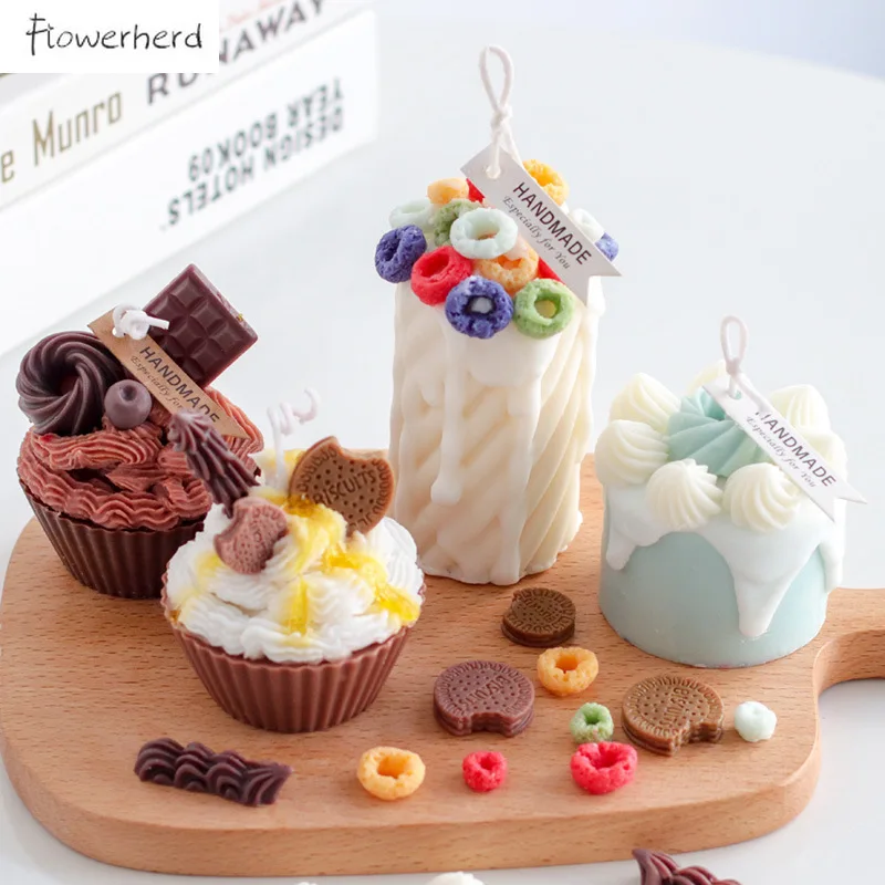Cookie Silicone Mold Cake Decoration DIY Donut Circle Resin Mould Chocolate Biscuit Cake Decorating Tools Pastry Candle Molds