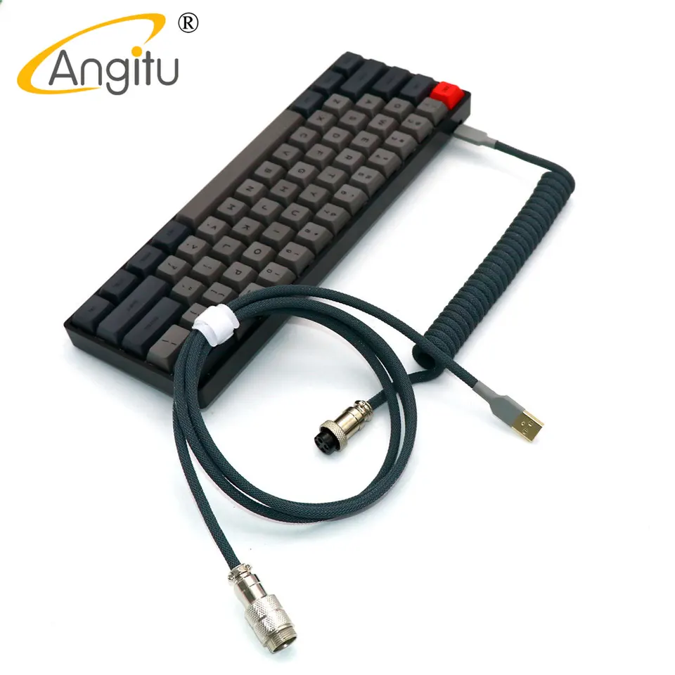 Angitu-逆コイルUSB Cケーブル、メカニカルキーボードとアビエイター