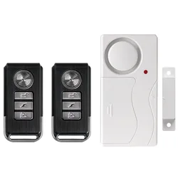 Wireless Home Security Alarm Bell Kit Window Door Magnetic Sensor Detector Home Safety System Alert Alarm with 2 Remote Control