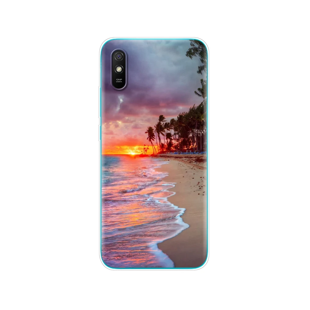 For xiaomi redmi 9A back Case Silicon Back Cover Phone Cases For redmi 9A Soft Case 6.53 inch funds etui bumper coque Cat Flower best phone cases for xiaomi Cases For Xiaomi