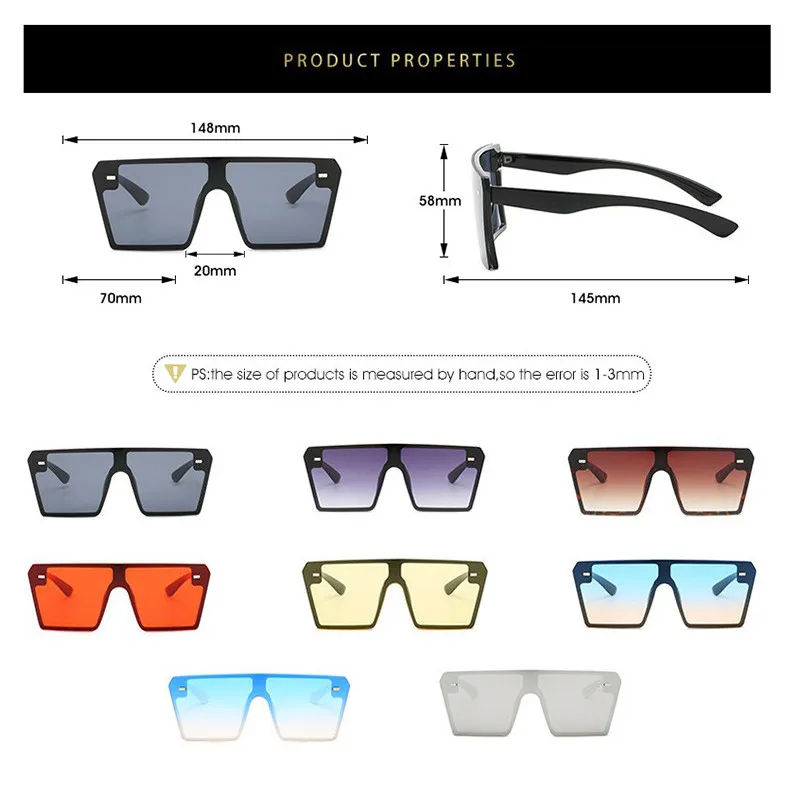 Автомобильные мотоциклетные универсальные ветрозащитные, устойчивые к ультрафиолетовому излучению Солнцезащитные очки Модные женские плоские верхние очки с градиентными линзами мужские