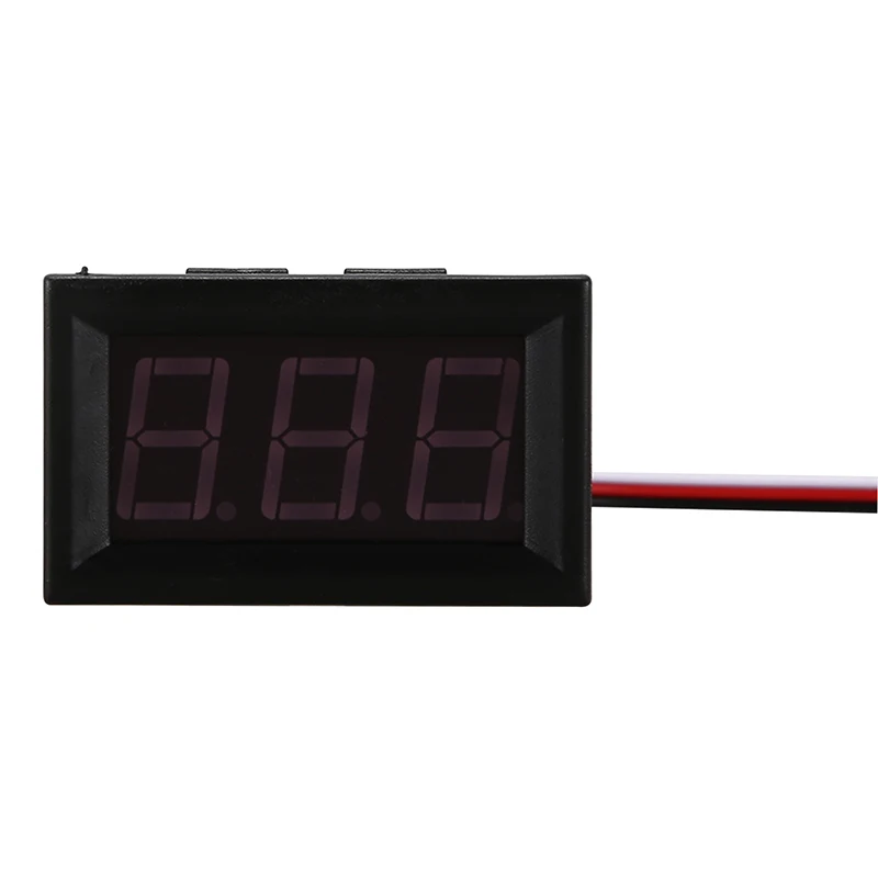 Мини вольтметр тестер цифровой напряжения батарея DC 0 30V Красный авто|Измерители