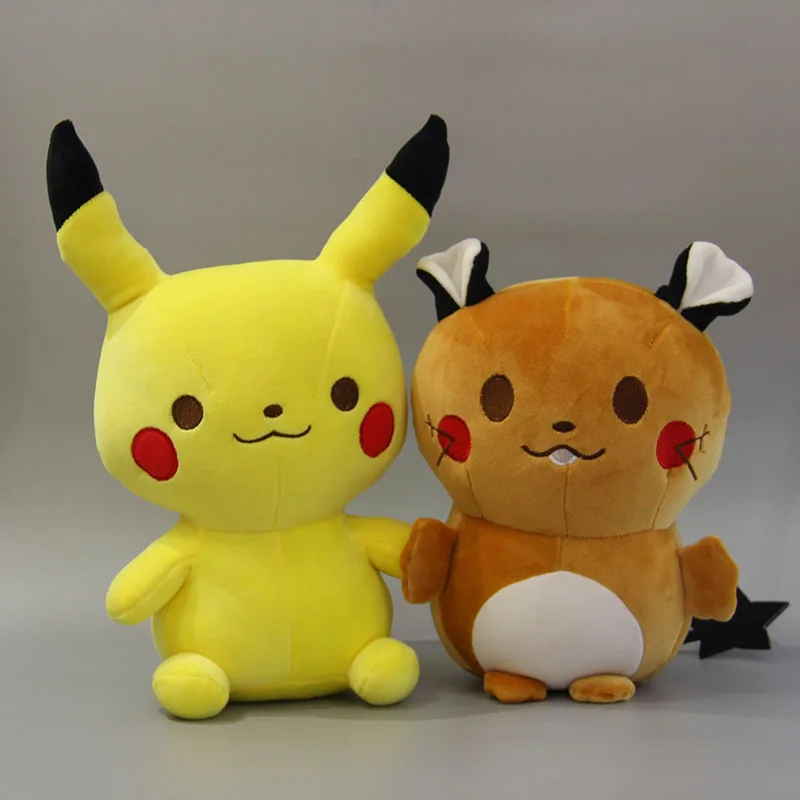 25 см плюшевый Пикачу Raichu мягкая мультяшная игрушка милые крутые игрушки куклы праздничный подарок на Рождество, Хэллоуин для детей