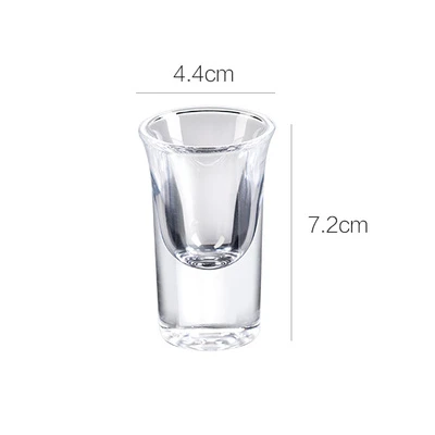 45ML Cup E Набор из 6 шт. стеклянная пуля чашка прозрачная маленькая емкость бессвинцовый бокал для ликера Белое Вино Кубок Бар Ресторан бытовой - Цвет: 45ML Cup E