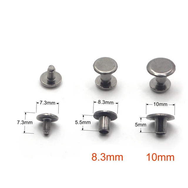 Metal Studs Screws Rivets Leather