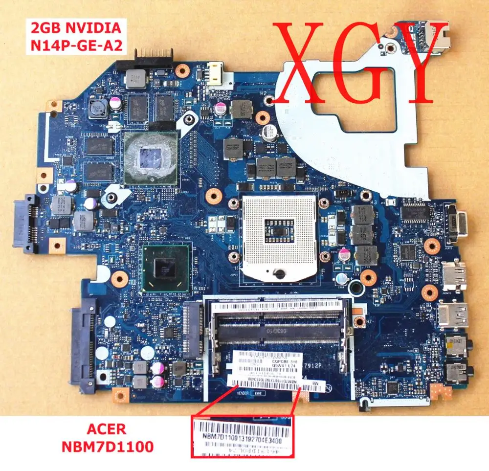NBM7D11001 HM77 nVidia Материнская плата для ноутбука Acer Aspire V3-571G Q5WV1 LA-7912P 100% ТЕСТ ОК |