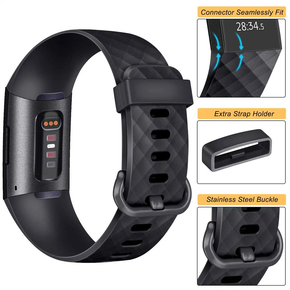 Ремешок для Fitbit Charge 3 ремешок силиконовые аксессуары браслет для Fitbit Charge 3SE сменный ремешок для Fitbit Charge 3 Band