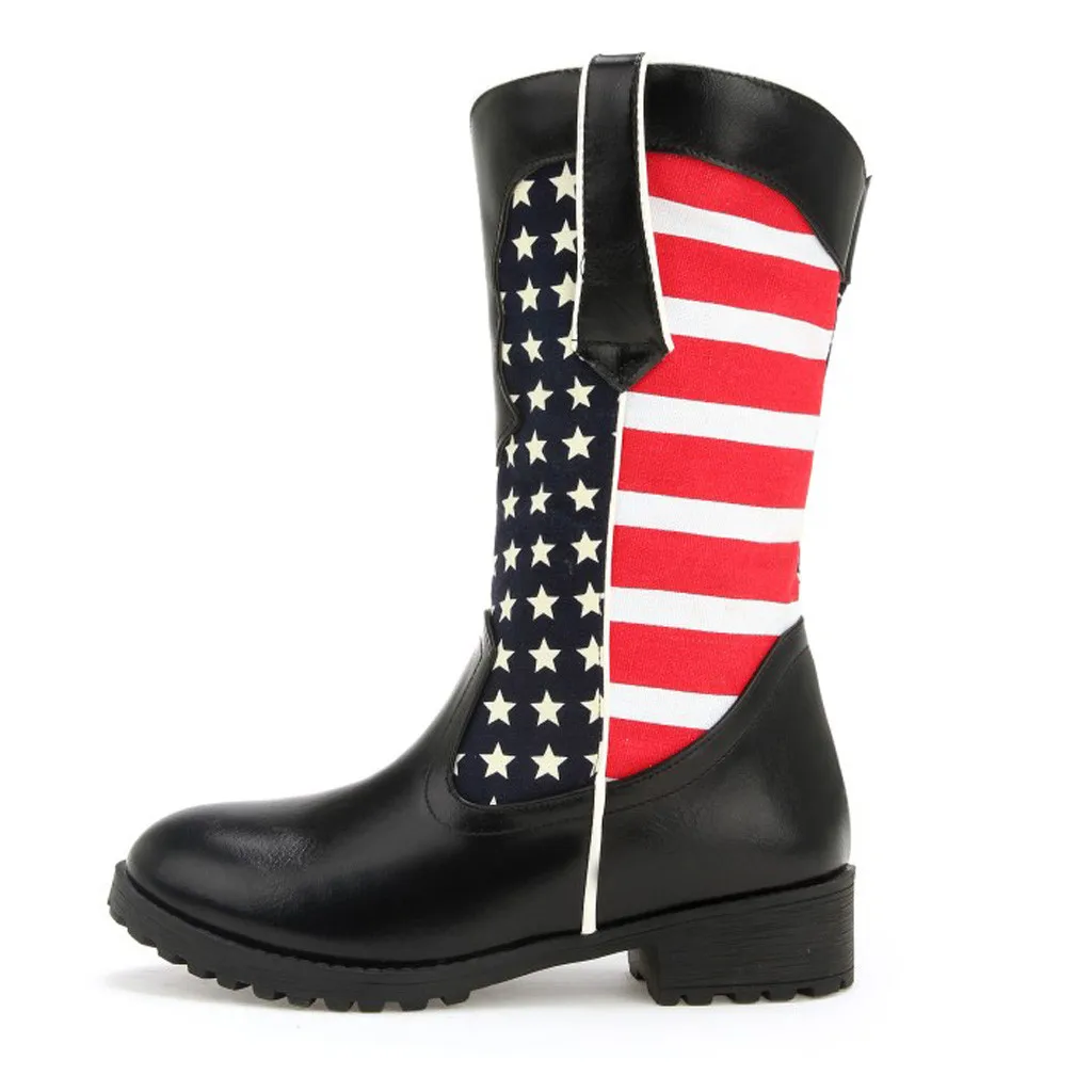 

2019 Autumn Winter high boots Women's Shoes Round Toe Low-heeled Comfortable Plus Size Casual Sexy Shoes Middle Tube Ankle Boots