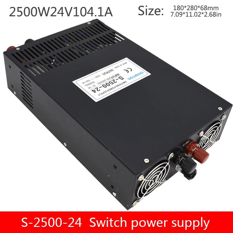 2500 Вт с переключателями высокой мощности блок питания S-2500-24V/12 В/36 В/48 В напряжение и ток Регулируемый источник питания с цифровым дисплеем