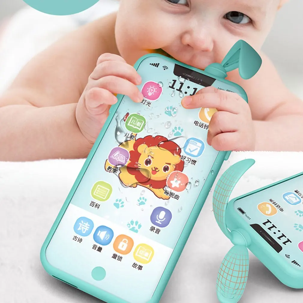 

Smart Touch Screen Phone Case Baby Enlightenment Toy for Simulation Multi-Function Phone Unisex Early Childhood Educational