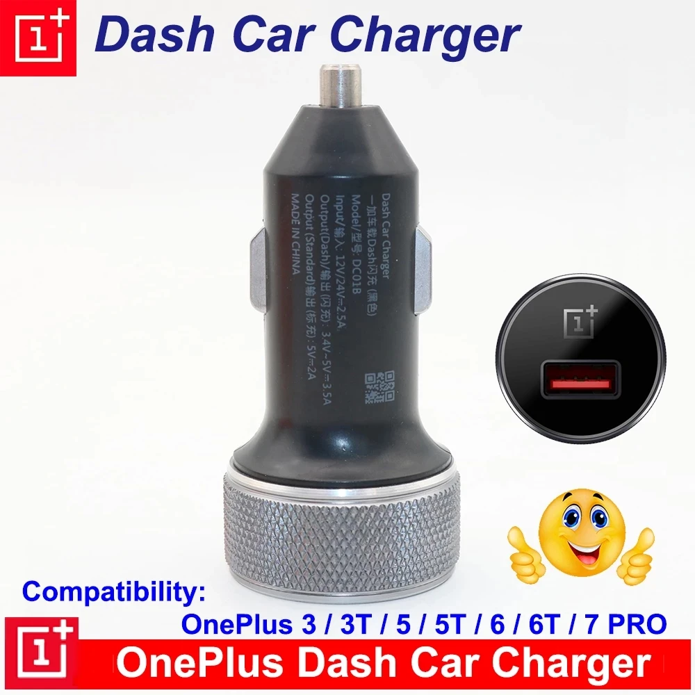 OnePlus 7 Pro Dash Car Charger 5V 3.5A Original Fast Charging For One Plus 6T 5T 1+5 A5000 3T 1+3T | Мобильные телефоны и